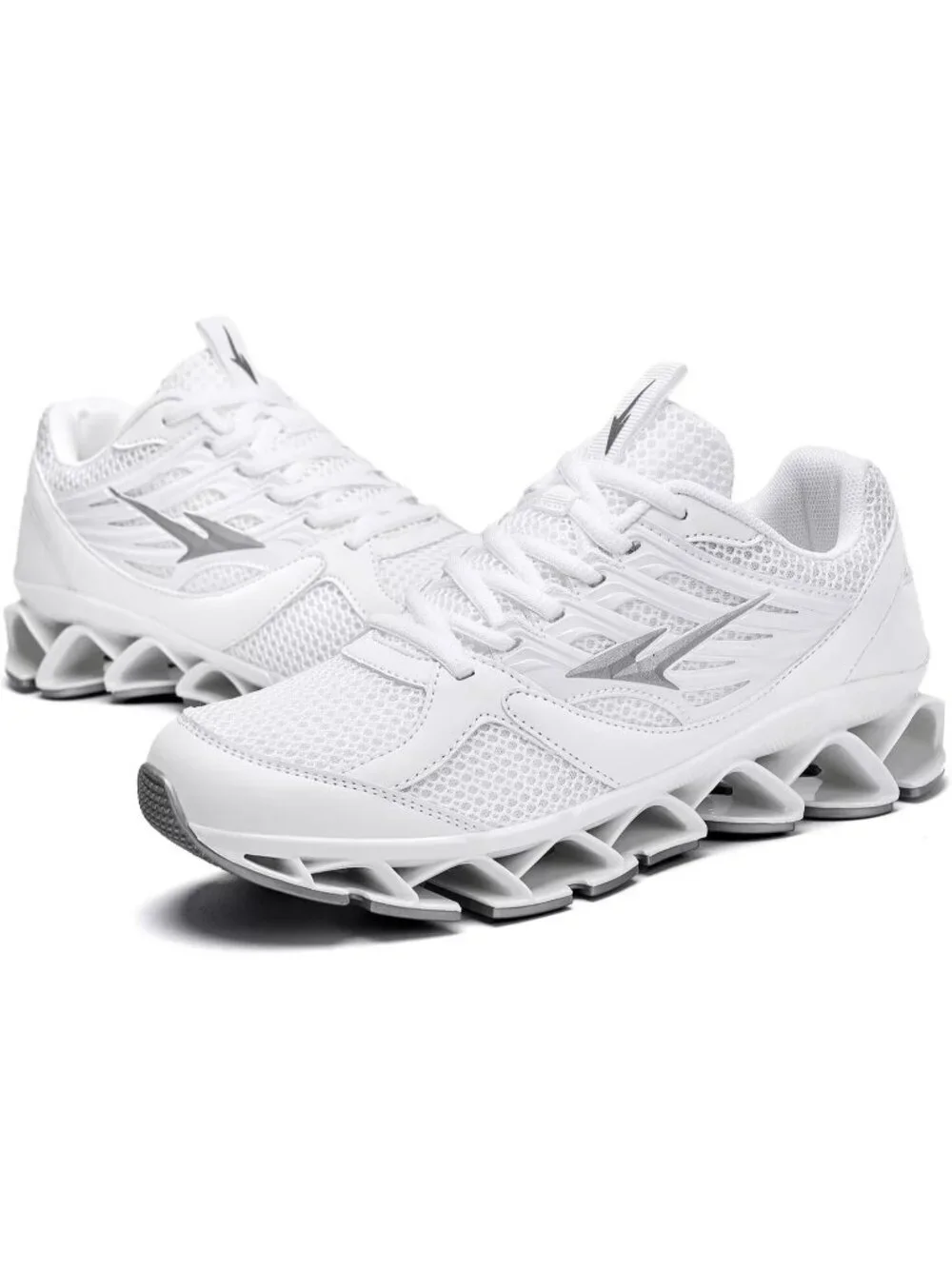 Men's Walking Shoes Casual Fashion Lace Up Blade Tennis White Running Sneakers